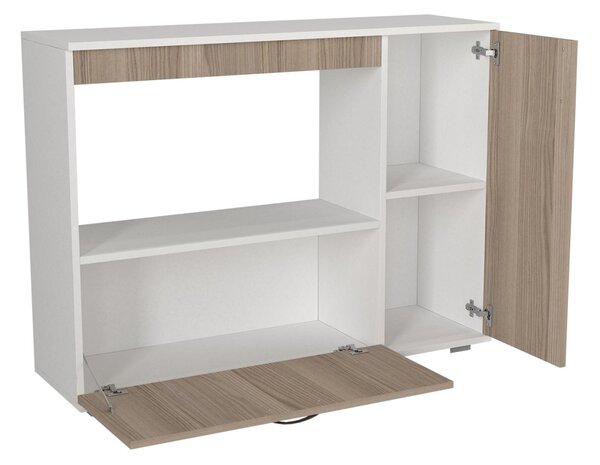 Organizator Bucatarie, Bold Flex, UnicUtil, 118.2 x 35 x 90 cm, Alb-Maro, UUORG38
