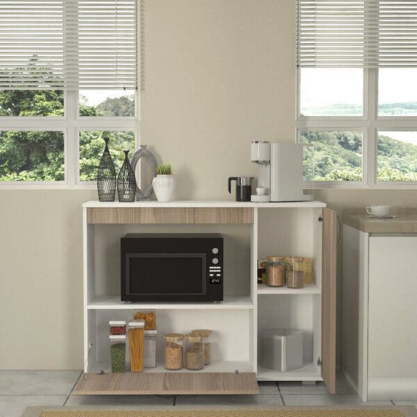 Organizator Bucatarie, Bold Flex, UnicUtil, 118.2 x 35 x 90 cm, Alb-Maro, UUORG38