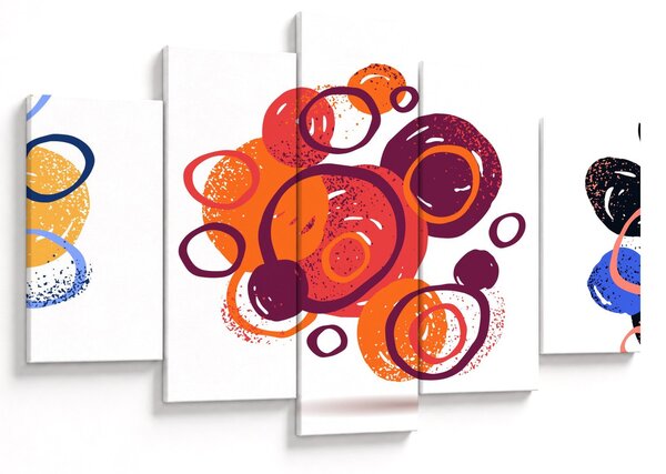 Tabloul cercuri colorate (150x105 cm)