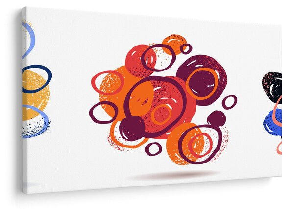 Tabloul cercuri colorate (90x60 cm)