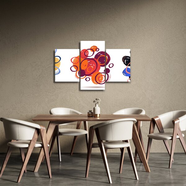 Tabloul cercuri colorate (90x60 cm)