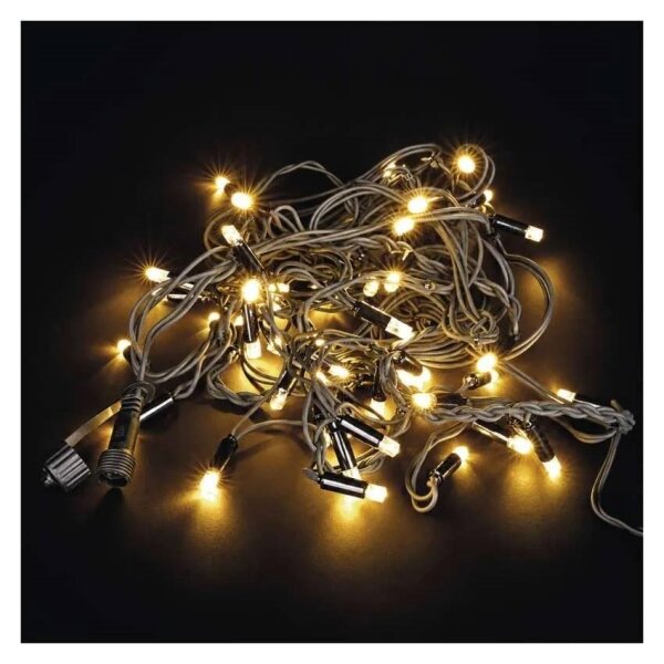 Ghirlandă LED de exterior 50xLED/3x0,4m IP44 alb cald