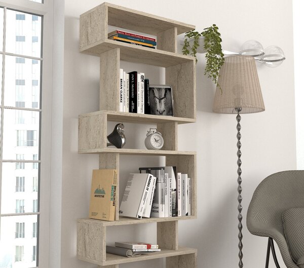 Biblioteca, Modern Loft, UnicUtil, 60 x 19.5 x 162.9 cm, Crem, UUBIB47