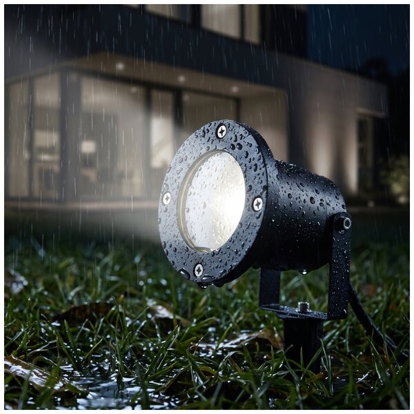 BRILAGI - Lampă de exterior TERRA 1xGU10/50W/230V IP65 neagră