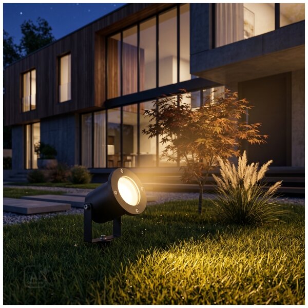 BRILAGI - Lampă de exterior TERRA 1xGU10/50W/230V IP65 neagră