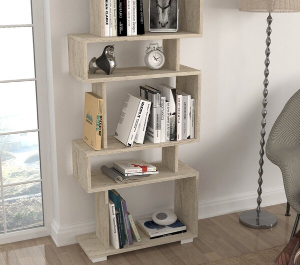 Biblioteca, Modern Loft, UnicUtil, 60 x 19.5 x 162.9 cm, Crem, UUBIB47