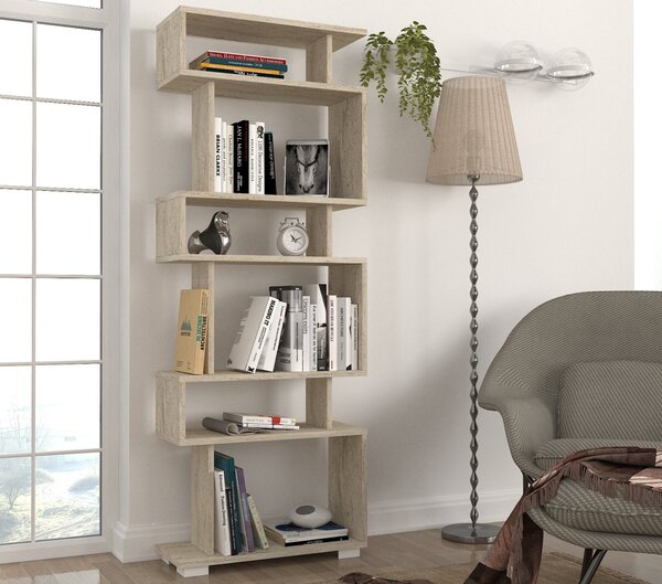 Biblioteca, Modern Loft, UnicUtil, 60 x 19.5 x 162.9 cm, Crem, UUBIB47