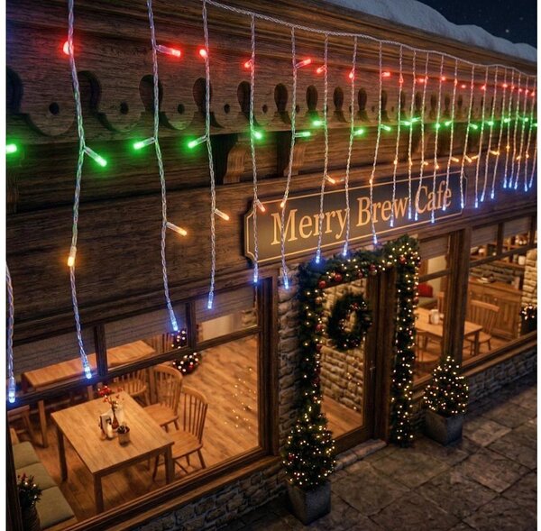 BRILAGI - LED instalație luminoasă de Crăciun pentru exterior 400xLED/6W/8 funcții 23x0,4m IP44 multicolor