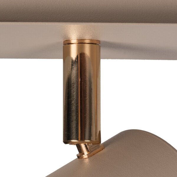 Kanlux 90781 - Spot aplicat EVALO 2xGU10/10W/230V bej/auriu