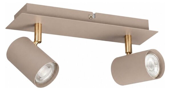 Kanlux 90781 - Spot aplicat EVALO 2xGU10/10W/230V bej/auriu