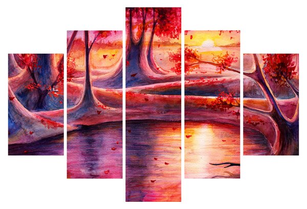 Tablou cu pădurea fermecată (150x105 cm)