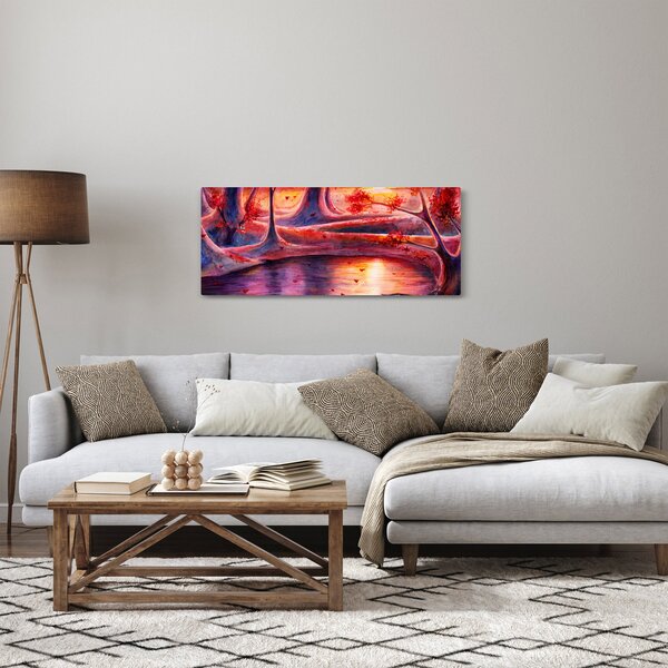 Tablou cu pădurea fermecată (120x50 cm)