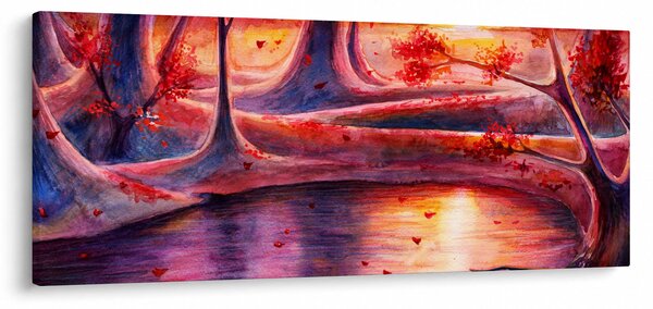 Tablou cu pădurea fermecată (120x50 cm)