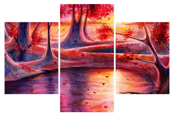 Tablou cu pădurea fermecată (90x60 cm)