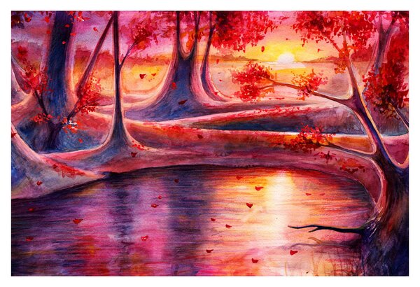 Tablou cu pădurea fermecată (90x60 cm)
