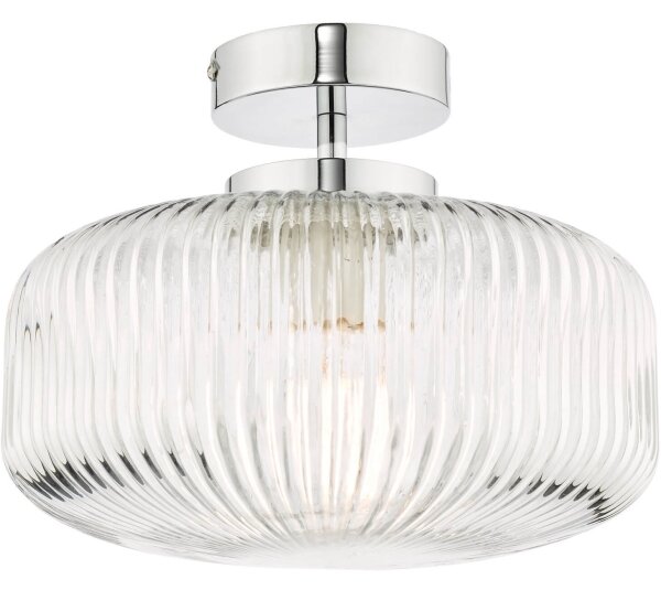 Där Lighting RIV5208 -Plafonieră aplicată pentru baie RIVA 1xE27/60W/230V IP44 crom