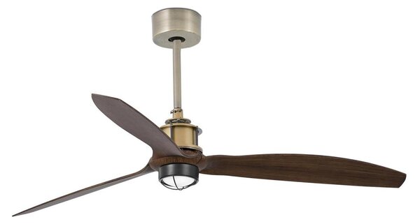 FARO 33398WT1N-LED Ventilator cu LED dimabil JUST FAN M, 16W/230V, diametru 128 cm, maro/alamă WT + DO