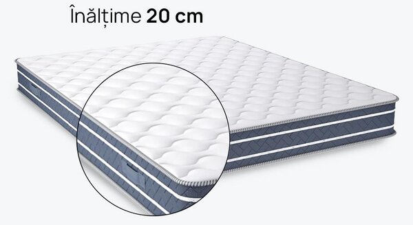 Saltea iSleep, OrtoRelax, 90x190x20, Medie-tare