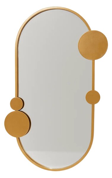 Oglindă de perete SAANA cu decorațiuni geometrice, 46 x 76 cm