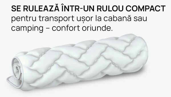 Topper saltea iSleep, VitalCare, 90x190x6, Moale