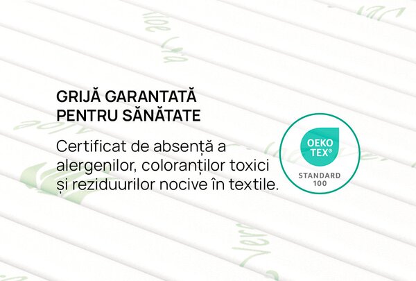 Topper saltea iSleep, Smart Topper Aloe, 90x190x3, Moale