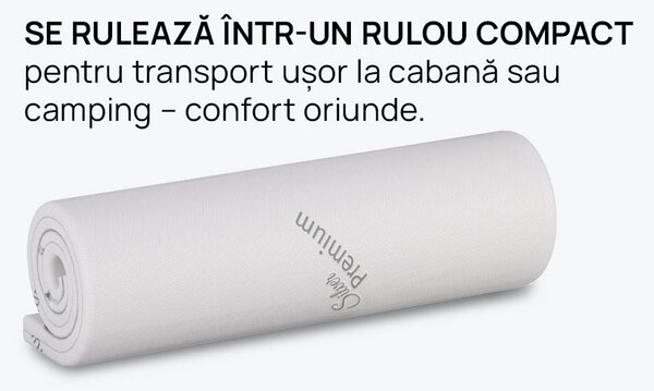 Topper saltea iSleep, SilverPlus, 90x190x5, Moale