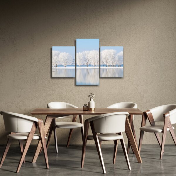 Tablou cu peisaj de iarnă (90x60 cm)