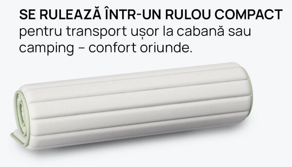 Topper saltea iSleep, Smart Topper Aloe, 90x190x3, Moale