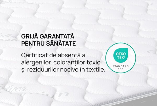 Saltea iSleep, SilverPlus, 90x190x24, Moale-medie
