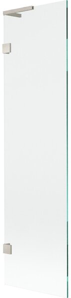 Mexen, Paravan de baie Mexen Lunar L cu 1 aripă 50 x 150 cm, transparent, nichel periat - 897L-050-000-97-00