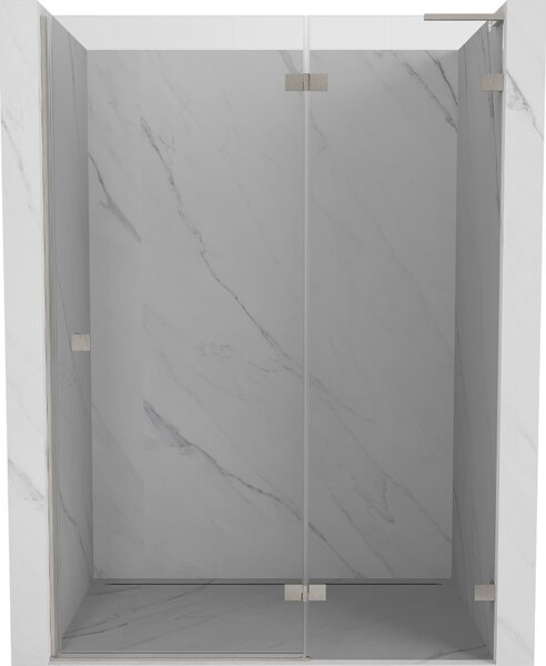 Mexen, Ușă de duș pivotantă Mexen Lunar L dreapta 130 cm, transparentă, nichel periat - 834L-130-000-97-00-P