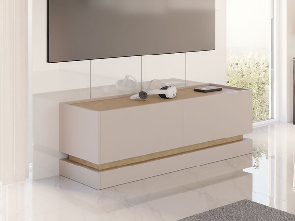 Comodă TV Comfivo Tilia I, Stejar, Cașmir, PAL laminat, 47x150x37cm, 33 kg