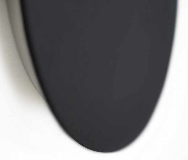 Escale Blade LED cu LED-uri negru mat Ø 24 cm, reglabil, Negru, Camera de zi / sufragerie, Metal, Modern