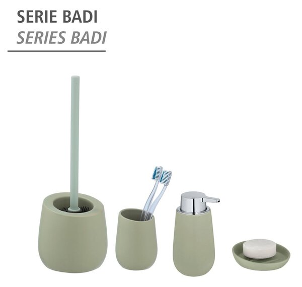 Dozator din ceramică pentru săpun Wenko Badi, verde