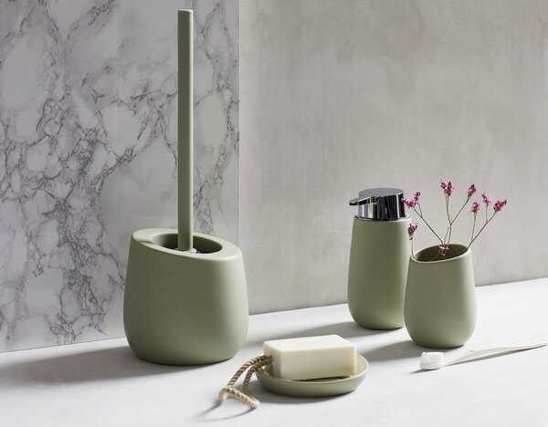 Dozator din ceramică pentru săpun Wenko Badi, verde