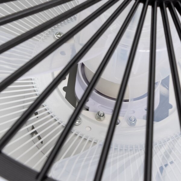 Plafonieră LED dimabilă cu ventilator Brilagi RONDA LED/48W/230V negru + telecomandă