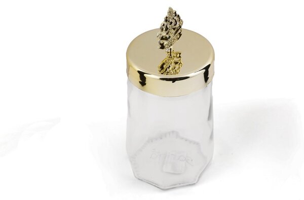 Set 3 recipiente condimente, UnicUtil, Sturdy Modern, Transparent, Auriu