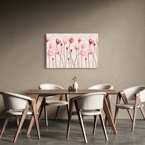 Tablou - Lalele roz (90x60 cm)