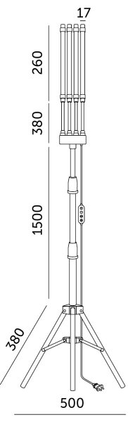 Lampadar LED dimabil pentru creșterea plantelor Brilagi VITABLOOM 4xLED/7,5W/230V