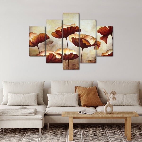 Tablou flori roșii (150x105 cm)