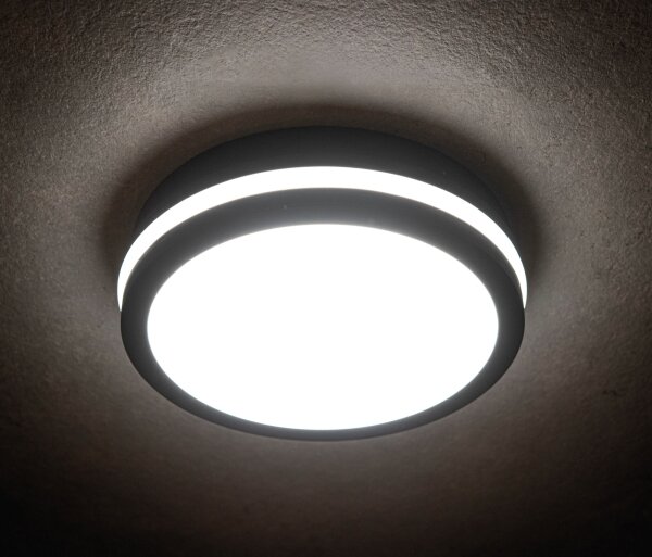 Plafonieră LED de exterior Kanlux 38783 BENO LED/24/30W/230V 3000/3500/4000K IP65 antracit