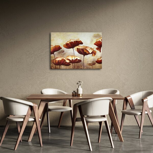 Tablou flori roșii (70x50 cm)