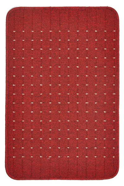 Traversa Antiderapanta Hol Bucatarie, Model Stanford Red Cream, Rosu 80 x 500