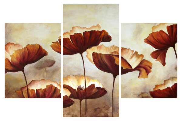 Tablou flori roșii (90x60 cm)