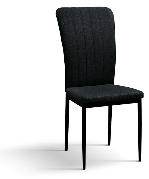 SET 6 Scaune Alto, tesatura ,structura metalica - NEGRU - STANDARD