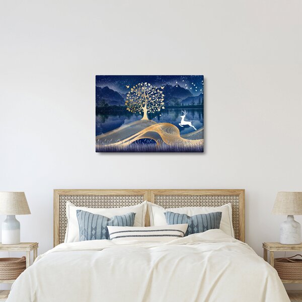 Tablou - Cerbi în luna plină (70x50 cm)