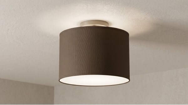 Plafonieră ARDEN 1xE27/15W/230V diam. 25 cm maro