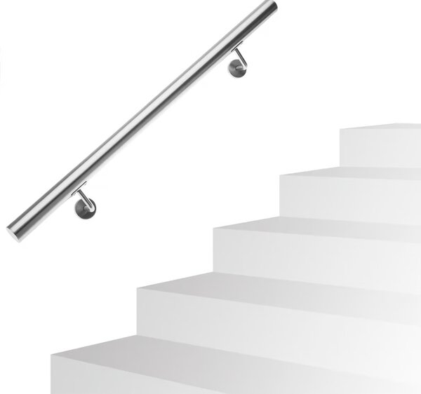 Mâner din oțel inoxidabil CHROME, 4,2×100cm, argintiu Monzana