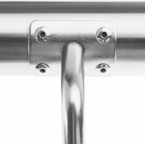 Mâner din oțel inoxidabil CHROME, 4,2×100cm, argintiu Monzana
