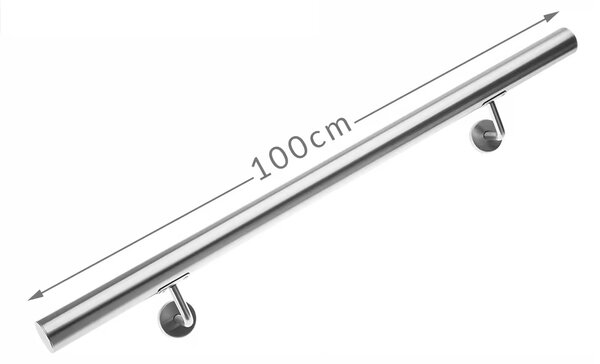 Mâner din oțel inoxidabil CHROME, 4,2×100cm, argintiu Monzana